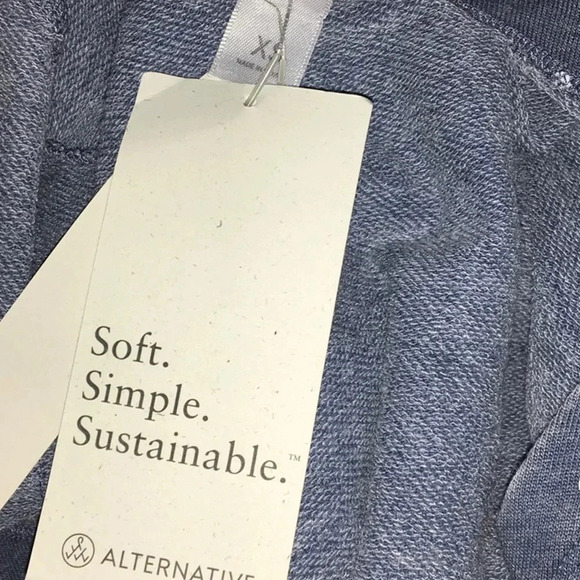 NWT Alternative Bay Blue Pin Dot Piper Cross Front Cropped Jumpsuit XS Dots - Picture 5 of 5